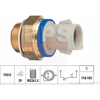 Ventilátor topení a klimatizace EPS 1.850.165 Termospínač, ventilátor chladiče