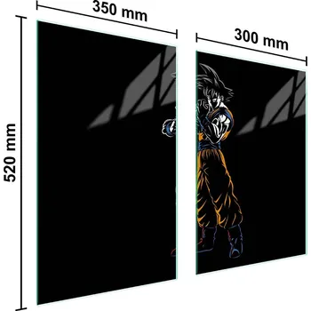 Kuchyňské prkénko Krájecí deska TMK ArtDeko sklo 2 ks