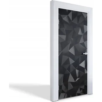 Fototapeta Ozdobná dekorativní fólie na dveře, nábytek, skříň - Černé krystaly 85x205 cm