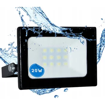 HALOGEN LED REFLEKTOR LAMPA 20W VODĚODOLNÝ 1400lm SLIM NEUTRÁLNÍ BÍLÁ