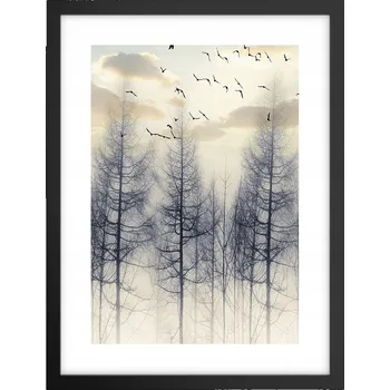 Obraz Obraz plakát v černém rámu do obýváku 30x40 krajina plakáty na zeď