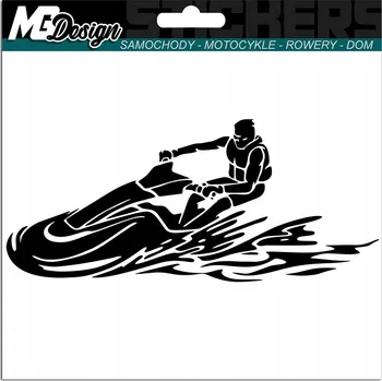 Samolepicí dekorace na vozidlo NÁLEPKA na auto SKÚTR VODNÍ SPORT 7x15