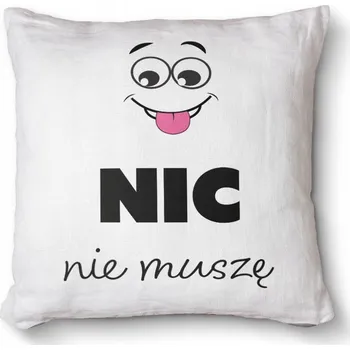 Polštář Měkký foto polštář s s potiskem jako dárek 40x40 - Nic nemusím