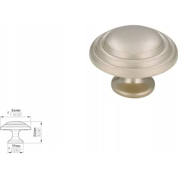 Nábytkové kování Nábytková úchytka SIRO 489-35ZN4, matný nikl, satén