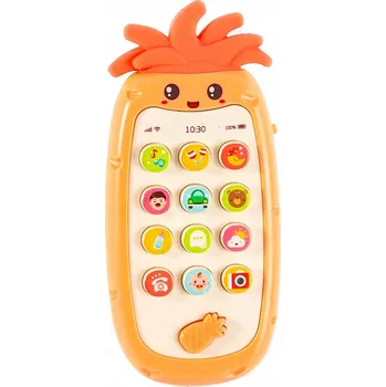 Hračka pro nejmenší INTERAKTIVNÍ VZDĚLÁVACÍ TELEFON Ananas RŮZNÉ BARVY
