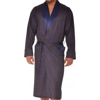 Pánský župan Elegantní tenký pánský župan RE-502 Granátový - S