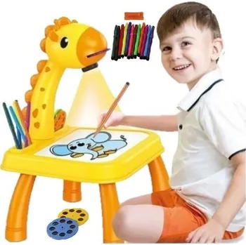 Magnetická kreslící tabulka Projektor na Kreslení Stolní Tabule + Popisovače