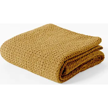 Prostěradlo Přehoz na postel Vital Home bavlna 160 cm x 220 cm žlutý