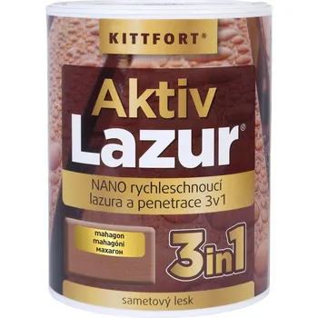 barva na kov Aktivlazur Nano 0,75l mahagon