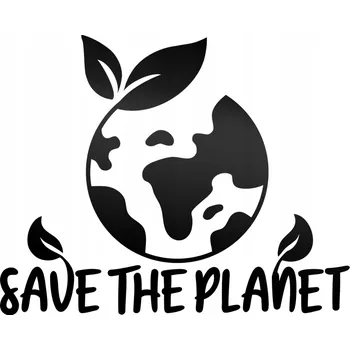 Samolepicí dekorace na vozidlo SAVE THE PLANET - reflexní samolepka na auto
