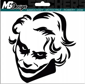 Samolepicí dekorace na vozidlo Nálepka na auto JOKER 15x15 cm