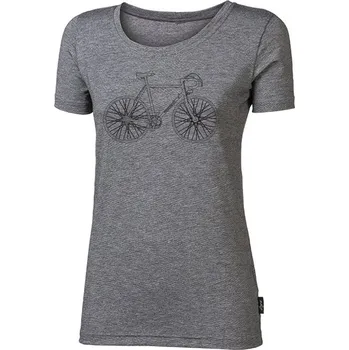 Dámské bambusové triko PROGRESS Classica Favorit černý melír Velikost: XL