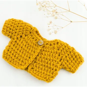 Doplněk pro panenku Svetřík pro panenky Miniland 21 cm, medový