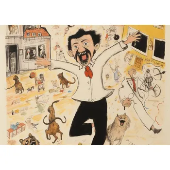 Plakát Plakát Chaos ve Městečku bez rámu 42 x 29,7 cm