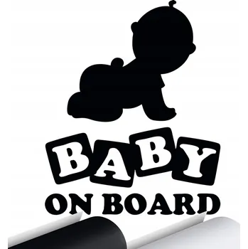 Samolepicí dekorace na vozidlo Samolepka na auto DÍTĚ V AUTĚ 16X13 cm