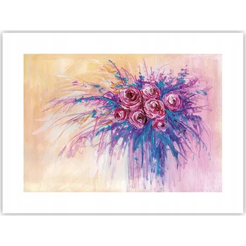 Obraz Obraz plakát do obýváku ložnice 40x30 květiny foto na zeď bez rámu