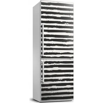 Fototapeta Samolepka Tapeta na lednici Černobílé pruhy 70x190