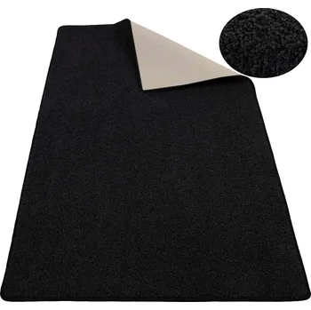 Koberec 100x200 cm KOBEREC SHAGGY ČERNÝ DO POKOJE MĚKKÝ CHLUPATÝ 2 CM