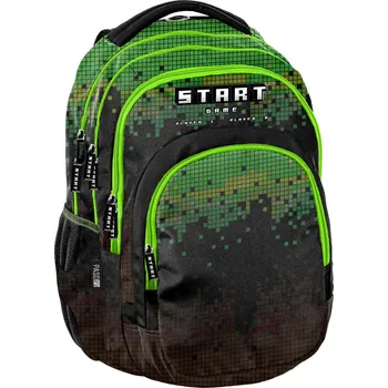 Školní batoh Vícekomorový Školní batoh Minecraft Paso černý, Vícebarevný 18 l