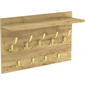 Věšák Dřevěný Šatní ramínko HWS FURNITURE , dub řemeslný zlatý