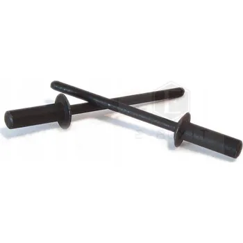 Vrták Hliníkové vodotěsné nýty 4x11mm černé, pevné