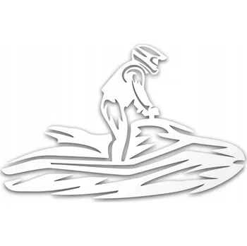 Samolepka na VODNÍ SKÚTR reflexní - stříbrná