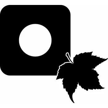 Obraz Samolepka pod vypínač Drukant W-WŁ028 19x21 cm černá