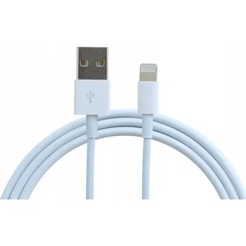 Datový kabel Kabel KOMA USB - Apple Lightning 1 m bílý