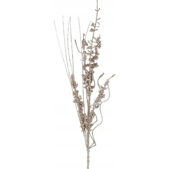 umělá květina Umělá Větvička se zlatými třpytkami 75 cm VILLA ITALIA