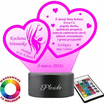 Lampička Plexido vícebarevná Noční lampa