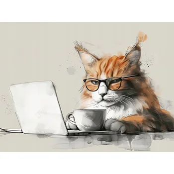 Plakát Plakát Nejdřív práce, pak káva - plakát bez rámu 100 x 75 cm