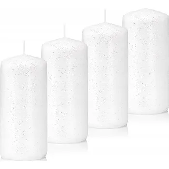 Svíčka Tradiční parafínová svíčka bez vůně Drobo 4 ks