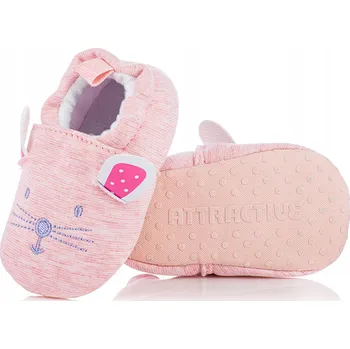 Capáčky Botičky capáčky kojenecké pro dívku, roztomilé růžové myšky, velikost 18/19