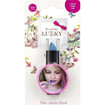 Rtěnka EP line LUKKY Rtěnka dětská měnící barvu Modrá - Růžová na kartě