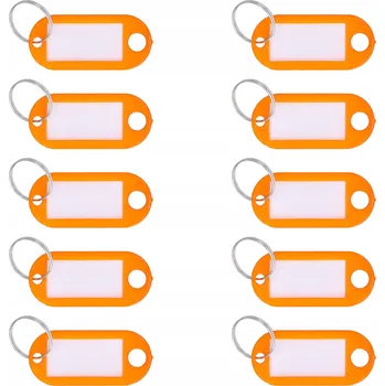 Přívěsky na klíče přívěsek na klíče 10x Identifikátor přívěsek klíčenky ORANŽOVÁ