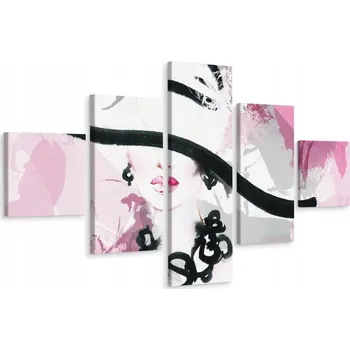 Obraz Vícedílný obraz ABSTRAKTNÍ Portrét Dekorace 200x120