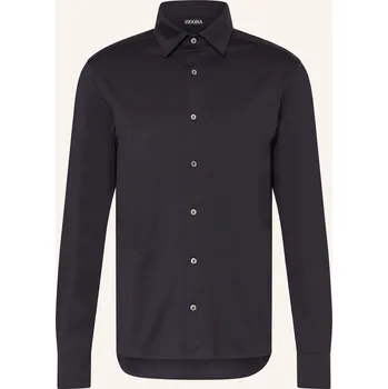 Pánská košile Zegna Pánská Žerzejová Košile Regular Fit, tmavě modrá, 56