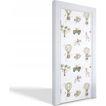 Fototapeta Samolepka samolepící dýha na dveře skříně Dobrodružství zvířat 85x205 cm