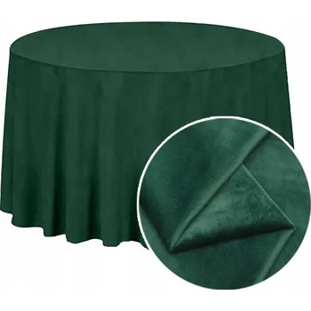 Obraz Ubrus kulatý, MATNÝ VELUR, 320 cm, lahvově zelený zeleň