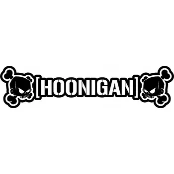 Samolepicí dekorace na vozidlo NÁLEPKA na auto NÁPIS HOONIGAN BLOCK 11x44cm