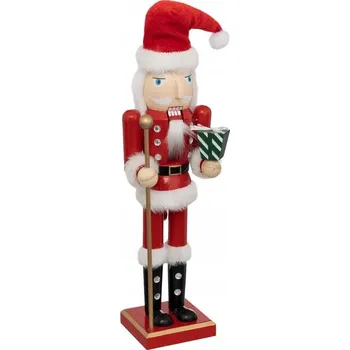 Obraz VÁNOČNÍ FIGURKA LOUSKÁČEK DŘEVĚNÝ BAREVNÝ JAKO DÁREK 10X38