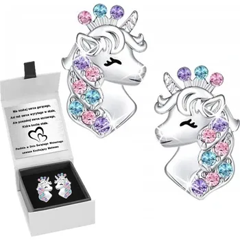 Náušnice Náušnice Mennica Bydgoska stříbrné ryzost 925 jednorožci