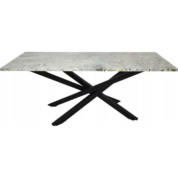 Zahradní stůl Moderní, ručně vyrobený zahradní stůl No2 s kamennou deskou LOFT