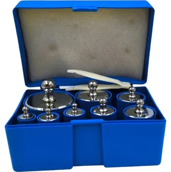 Průmyslová váha MV 1Kg sada 8ks kalibračních závaží 10g-500g 8 dílná sada - 10 g až 500 g