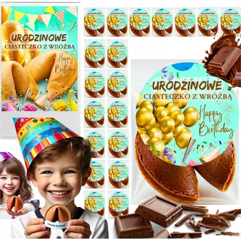 Vrták 20x SUŠENKA ŠTĚSTÍ S VĚŠTBOU NAROZENINY PRO HOSTY PODĚKOVÁNÍ čokoládová