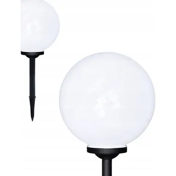 Venkovní osvětlení ZAHRADNÍ LED SOLÁRNÍ LAMPA KOULE BÍLÁ 10CM