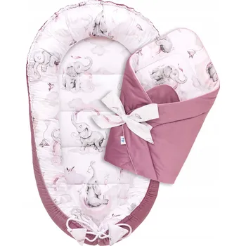 Hnízdečko pro miminko Hnízdečko pro miminko se zavinovačkou - sada bavlna/velvet Pepi