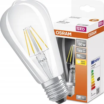 Žárovka LED žárovka OSRAM, E27, 6,5W, 806 lm, 2700 K
