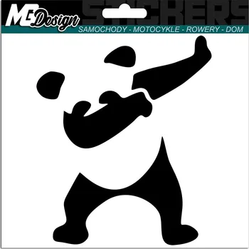Samolepicí dekorace na vozidlo NÁLEPKA na auto PANDA MEDVĚD MEDVÍDEK BEAR 15x12,5