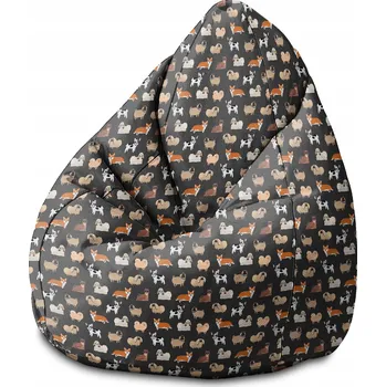 Sedací pytel Taburet Cartoon Dogs Sedací vak Sako XXL Dětský Vzor